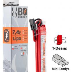2 sticks batterie Lipo 2S 7.4V 1300mAh 25C - Mini TAMYIA - A63008