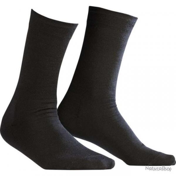 Mi-chaussettes MONNET CITY Noir - Mi-chaussettes CITY noir P 45.46 - VC6727