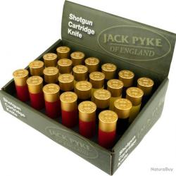 Pack de 24 couteaux cartouches Jack Pyke - Présentoir 24 couteaux - A60645