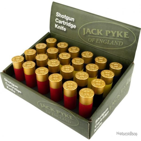 Pack de 24 couteaux cartouches Jack Pyke - Prsentoir 24 couteaux - A60645