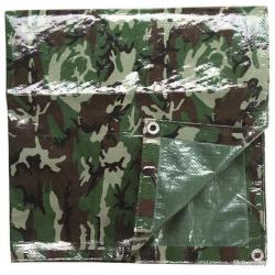 Bâche de camouflage Woodland 1.9x3 m avec oeillets - A60432