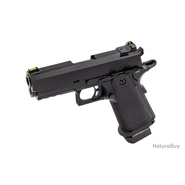 Rplique GBB Raven gaz Hi-Capa 3.8 Pro Noir 0,9J - PG3352