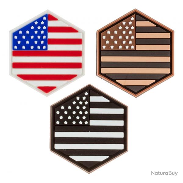 Patch Sentinel Gear drapeaux USA - NOIR ET BLANC - PAT0182