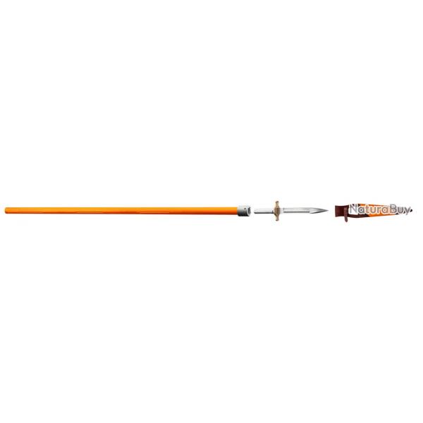 Epieu de battue HOURVARI le traqueur manche orange - Epieu  hampe orange - LC0176