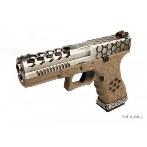 Rplique GBB VX0110 Hex cut Tan/Silver - REP GBB AW VX0110 HEX CUT - TAN - PG41112