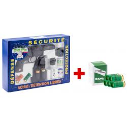 SAPL - Pack sécurité pistolet Gomm-Cogne GC27 SAPL + boîte 5 cartouches chevrotine 12/50