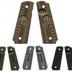 Plaquettes pour 1911 VZ GRIPS CK OPERATOR II - Edition THE PUNISHER - BLACK - TSA103