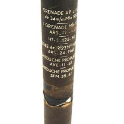 Container française pour Grenade AP  de 34 mm Mle 1952 M60
