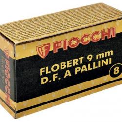 CARTOUCHES FIOCCHI DOUBLE CHARGE 9MM FLOBERT 7.5G PLOMB 8