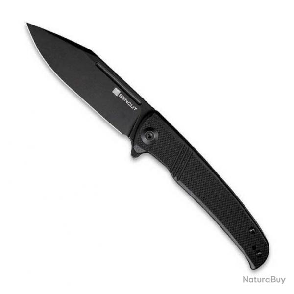 Couteau "Brazoria" blackwash, Manche G-10 noir [Sencut]