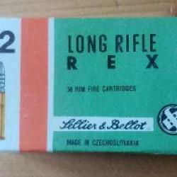 Boîte ancienne de cartouches 22 LR Sellier & Bellot