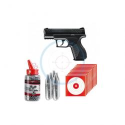 Pack Pistolet CO2 Umarex XBG noir - cal. 4,5 mm BBs