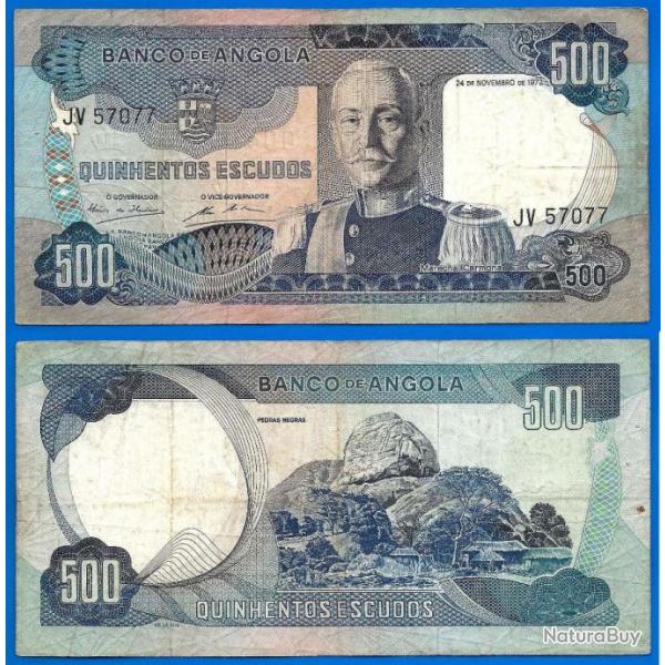 Angola 500 Escudos 1972 Escudo Carmona Afrique  Billet