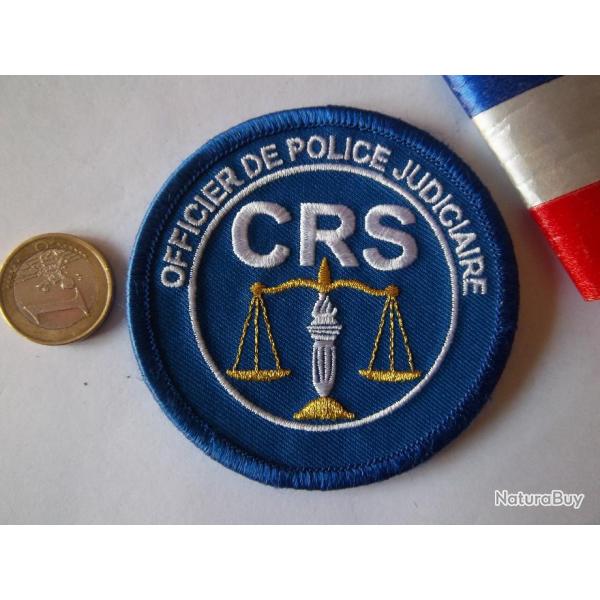 cusson collection police CRS officier insigne tissu