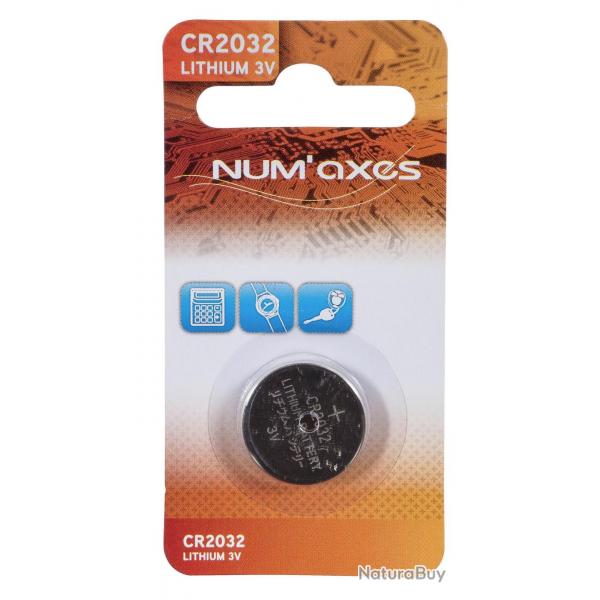 Num'axes - Blister 1 Pile Cr2032 Lithium 3 V (Equivalence : Dl2032) - NUM815