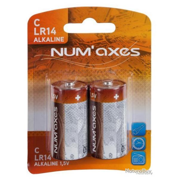 Num'axes - Blister 2 Piles C Lr14 Alcalines 1,5 V - NUM845