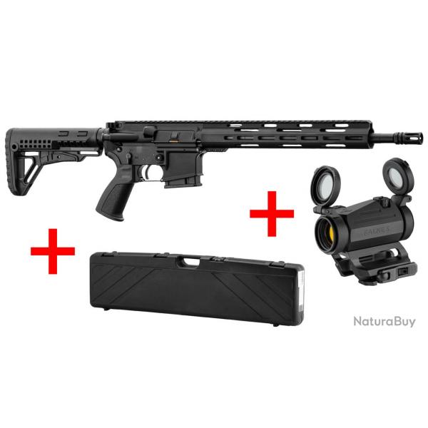 Pack LDT15 L4s 14.5'' Cal.223 Rem + Point Rouge Falke Version S + Mallette - LDT145P