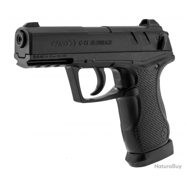 Pistolet Co2 C-15 Blowback - Cal.4,5 Mm - Pistolet Co2 C-15 Blowback - G2158