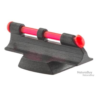Point De Mire (viseur) Aluminium Et Fibre Optique Rouge - Diamètre 3mm, Longueur 5cm - Pour Arme à Air, Tir Sportif