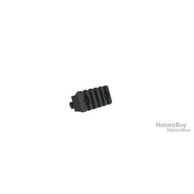Rail Picatinny/Weaver En Aluminium 21mm - 7 Slots, Noir Mat, Pour Accessoires Tactiques
