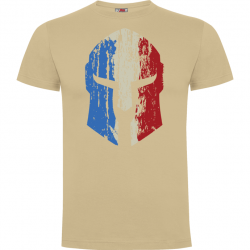 Tee shirt Spartan logo tricolore Couleur Beige