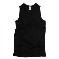 Débardeur 100% coton uni ou camouflage (Couleur Noir, Taille S)