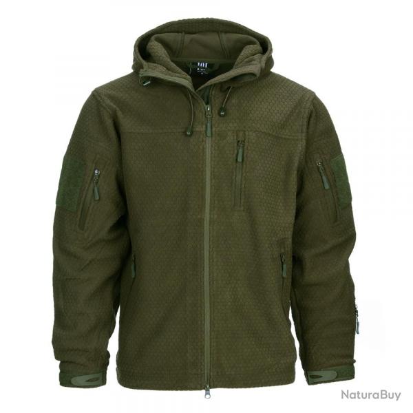 Veste polaire Hexagone Couleur Kaki