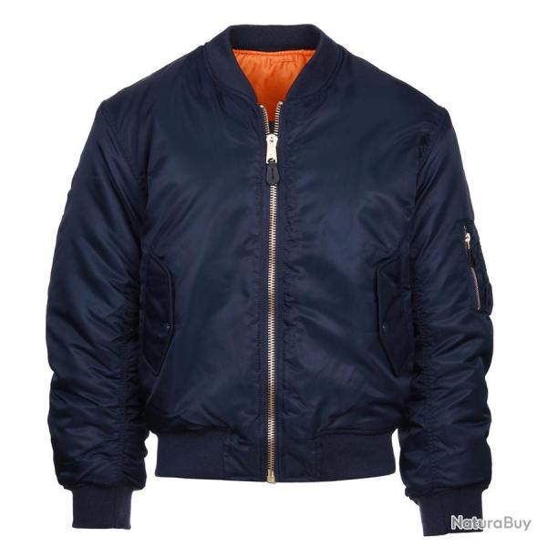 Blouson Bombers Aviateur MA1 Couleur Marine