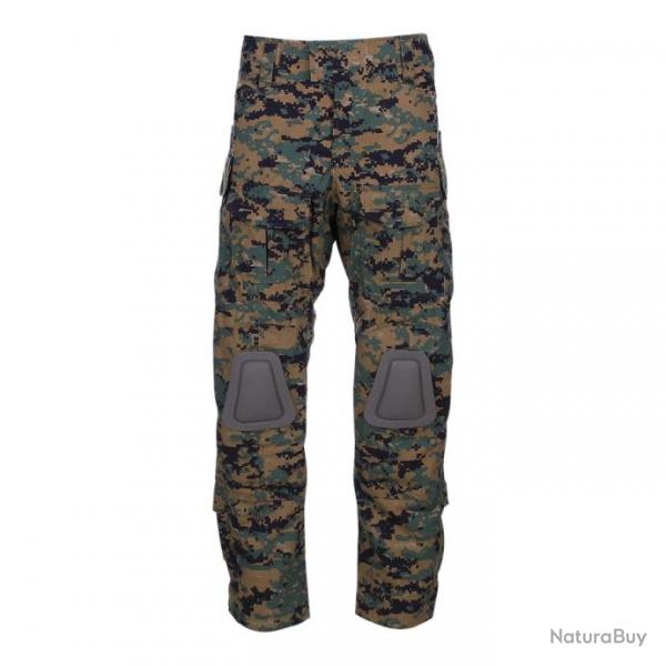 Pantalon tactique warrior (Couleur Camouflage Digital, Taille 2XL)