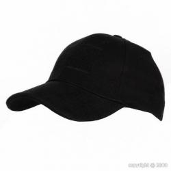 Casquette Baseball velcro personnalisable (Couleur Noir)