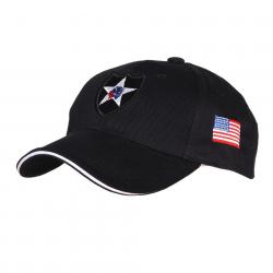 Casquette Baseball 2nd Infantery (Couleur Noir)