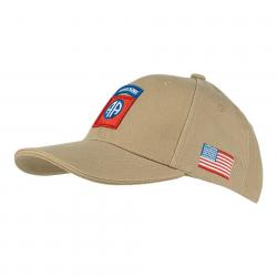 Casquette Baseball 82nd Airborne (Couleur Sable)