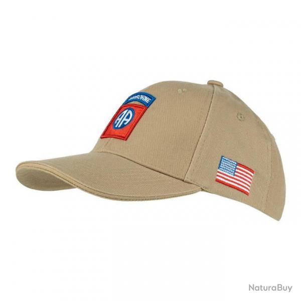 Casquette Baseball 82nd Airborne (Couleur Sable)