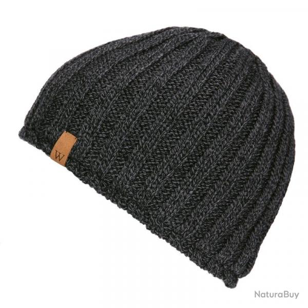 Bonnet tricot pais doubl polaire (Couleur Gris)