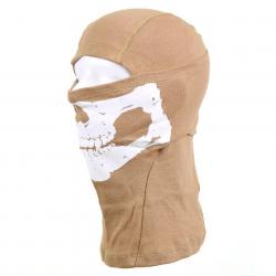 Cagoule 1 trou squelette (Couleur Sable)