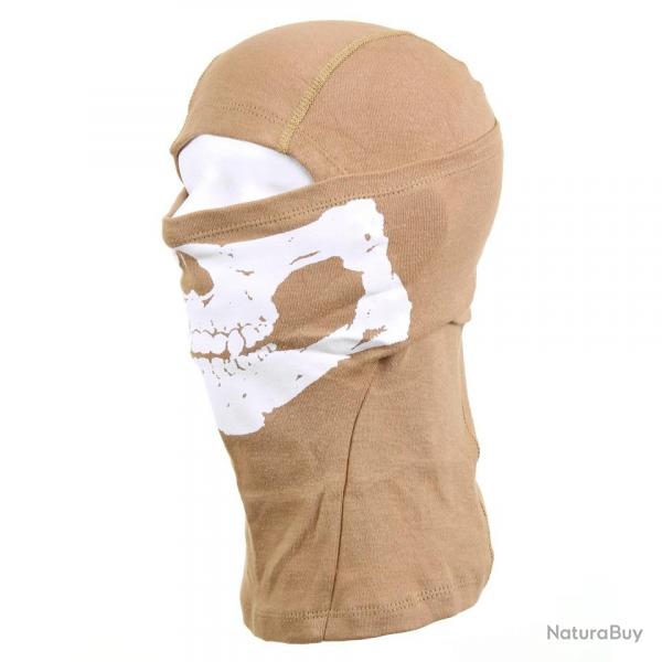 Cagoule 1 trou squelette (Couleur Sable)