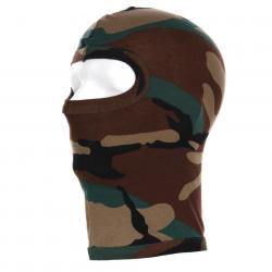 Cagoule 1 trou coton recon. (Couleur Camouflage Woodland)