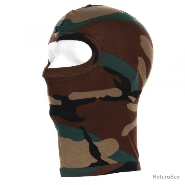 Cagoule 1 trou coton recon. (Couleur Camouflage Woodland)