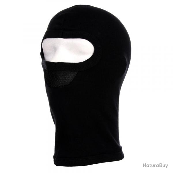 Cagoule 1 trou avec masque (Couleur Noir)