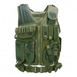 Gilet tactique prédator (Couleur Camouflage Woodland)