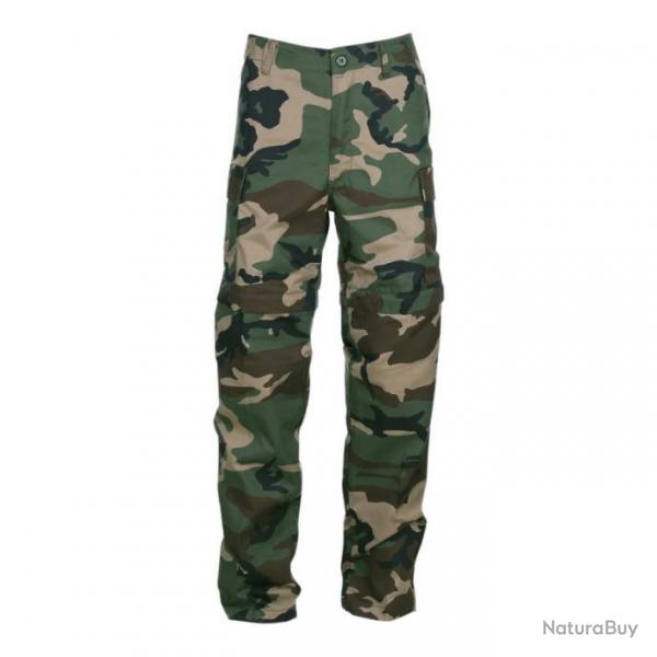 Pantalon de treillis transformable en short Couleur Camouflage Woodland