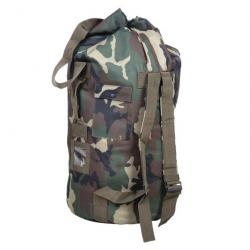 Sac paco double sangle US 110L (Couleur Camouflage Woodland)