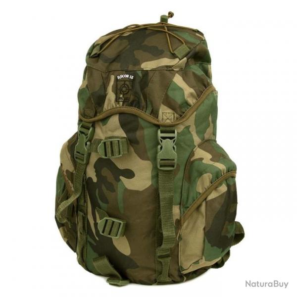 Sac  dos 15L Recon. waterproof (Couleur Camouflage Woodland)