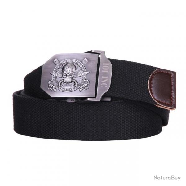 Ceinture toile 35mm Force recon. Couleur Noir