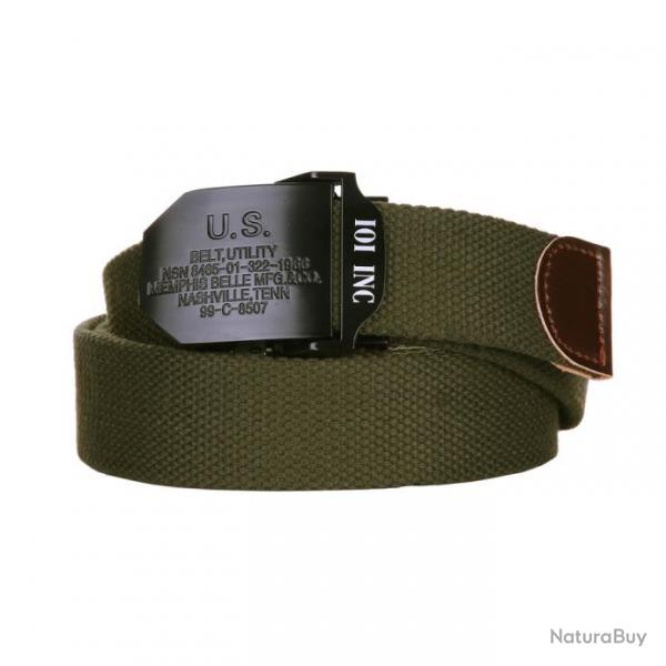 Ceinture toile 35mm US Couleur Kaki