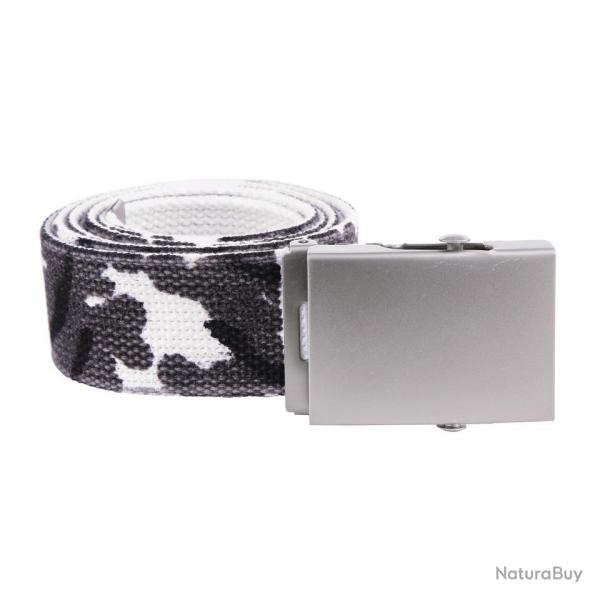Ceinture toile 40mm avec boucle chrome (Couleur Camouflage Urban)
