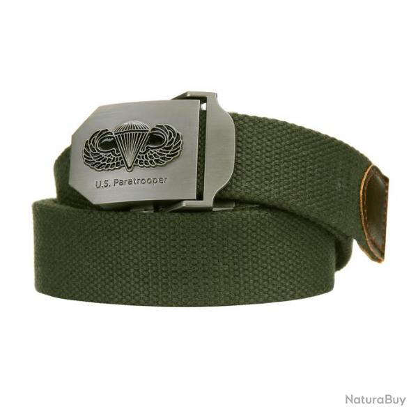 Ceinture toile 35mm US Paratrooper Couleur Kaki