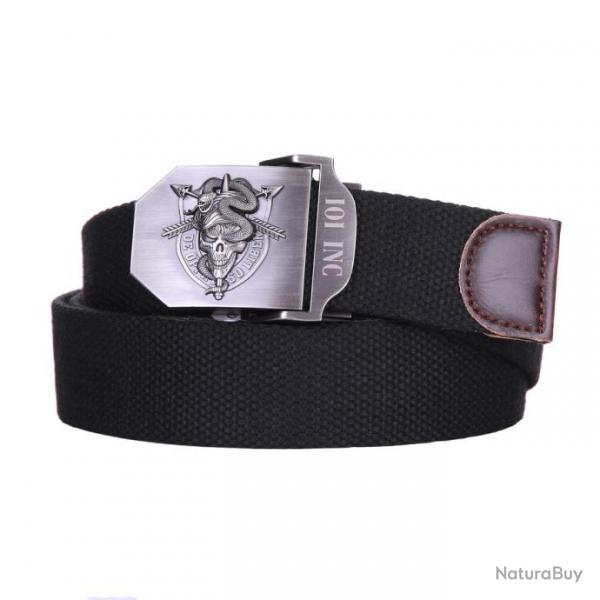 Ceinture toile 35mm De Oppresso Liber Couleur Noir