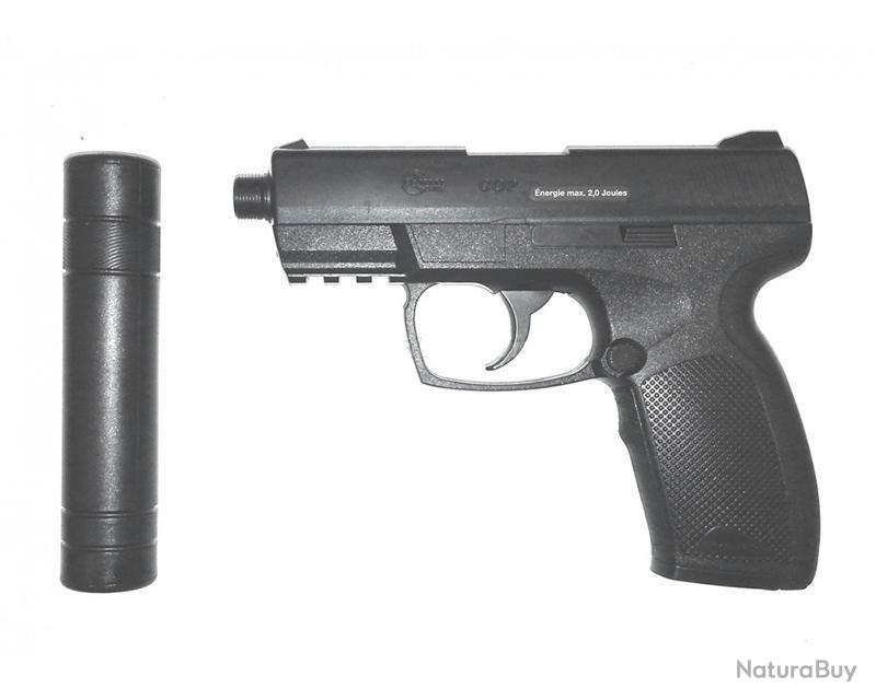 Pistolet Combat Zone COP SK Co2 (2 Joules) + Silencieux - Noir