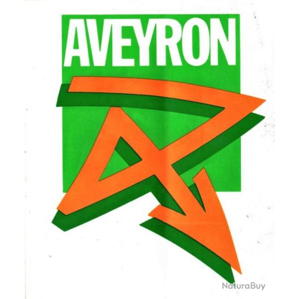 Autocollant AVEYRON - 9.5 cm X 12 cm